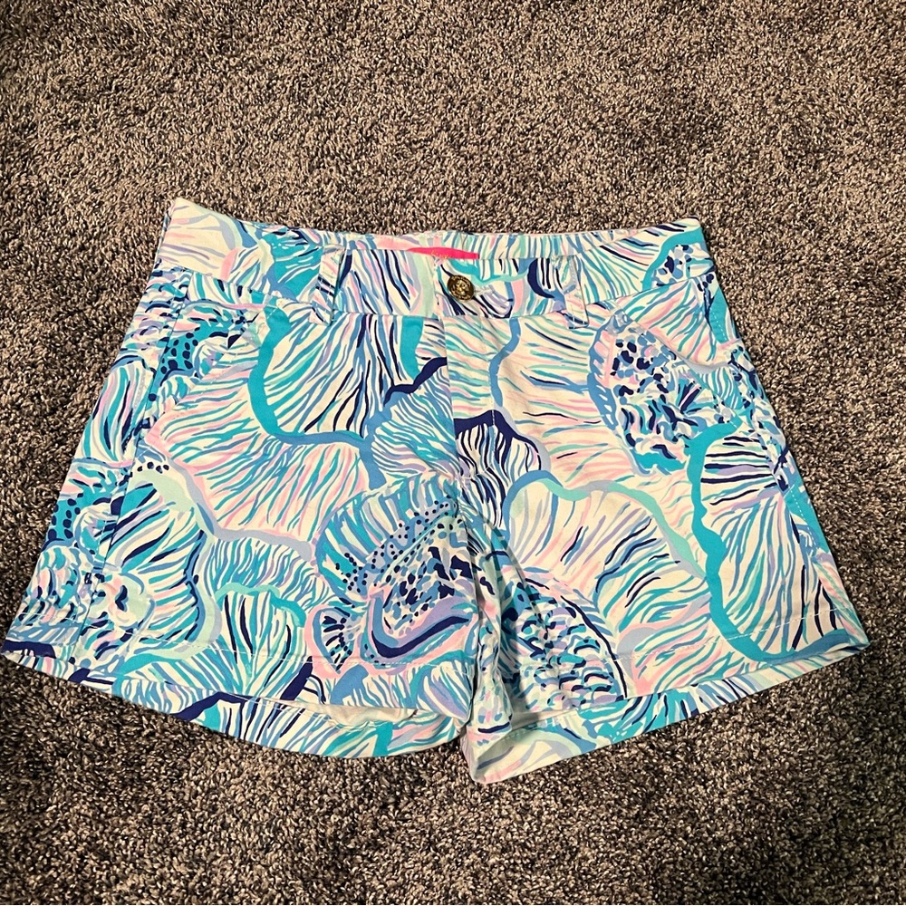 Lily Pulitzer Stylish Blue Patterned Women's Shorts